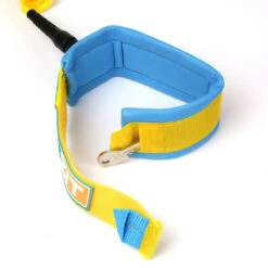 LEASH DE SUP HOWZIT COIL JAUNE/BLEU 9' -JOBE Soldes leash de sup howzit coil jaune bleu 9 1 3
