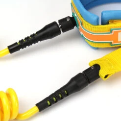 LEASH DE SUP HOWZIT COIL JAUNE/BLEU 9' -JOBE Soldes leash de sup howzit coil jaune bleu 9 1 5