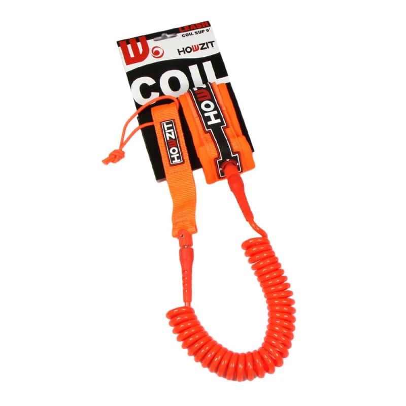 LEASH DE SUP HOWZIT COIL ORANGE 9 LEASH DE SUP HOWZIT COIL ORANGE – Image 7
