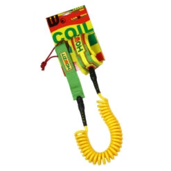 LEASH DE SUP HOWZIT COIL RASTA 9' -JOBE Soldes leash de sup howzit coil rasta 9 1 4
