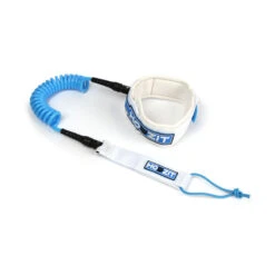 LEASH DE SUP HOWZIT DOWNWIND COIL BLANC/BLEU 6' -JOBE Soldes leash de sup howzit downwind coil blanc bleu 6 1 1
