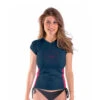 LYCRA JOBE V-NECK FEMME BLEU -JOBE Soldes lycra jobe v neck femme bleu