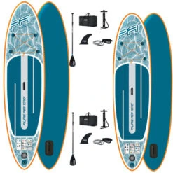 PACK PADDLE GONFLABLE AQUA MARINA PURE AIR 10.2 + PURE AIR 10.10 -JOBE Soldes pack paddle gonflable aqua marina pure air 102 pure air 1010 1