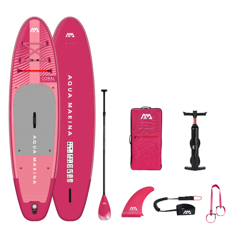 PADDLE GONFLABLE AQUA MARINA CORAL 10.2 RASPBERRY 2023 3 PADDLE GONFLABLE AQUA MARINA CORAL 10.2 RASPBERRY 2023