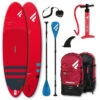 PADDLE GONFLABLE FANATIC FLY AIR 10.4 PURE ROUGE 2022 -JOBE Soldes paddle gonflable fanatic fly air 104 pure rouge 2022