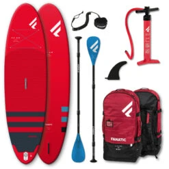 PADDLE GONFLABLE FANATIC FLY AIR 10.8 PURE ROUGE 2022 -JOBE Soldes paddle gonflable fanatic fly air 108 pure rouge 2022 1