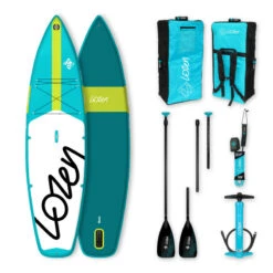 PADDLE GONFLABLE LOZEN 10.8 BLEU -JOBE Soldes paddle gonflable lozen 108 bleu 2021 1
