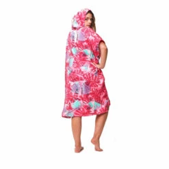 PONCHO AFTER BIG LEAVES BURNT PINK -JOBE Soldes poncho after big leaves burnt pink 2