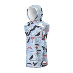 PONCHO AFTER ENFANT SKETCHBOOK BLUE -JOBE Soldes poncho after enfant sketchbook blue 1