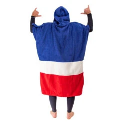 All-In PONCHO ALL IN V COUNTRIES BLEU/BLANC/ROUGE -JOBE Soldes poncho all in v countries bleu blanc rouge 3