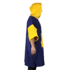 Poncho Howzit Bleu/jaune -JOBE Soldes poncho howzit bleu jaune 3