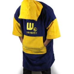 Poncho Howzit Bleu/jaune -JOBE Soldes poncho howzit bleu jaune 4