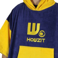 Poncho Howzit Bleu/jaune -JOBE Soldes poncho howzit bleu jaune 6