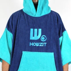 Poncho Howzit Bleu/vert TU -JOBE Soldes poncho howzit bleu vert tu 3