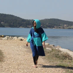 Poncho Howzit Bleu/vert TU -JOBE Soldes poncho howzit bleu vert tu 8