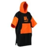 Poncho Howzit Noir/orange -JOBE Soldes poncho howzit noir orange