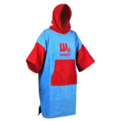 Poncho Howzit Rouge/bleu -JOBE Soldes poncho howzit rouge bleu 1