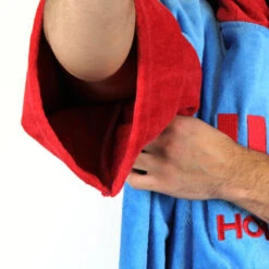 Poncho Howzit Rouge/bleu -JOBE Soldes poncho howzit rouge bleu 3