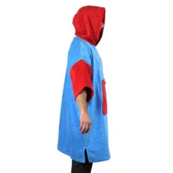 Poncho Howzit Rouge/bleu -JOBE Soldes poncho howzit rouge bleu 5