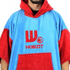 Poncho Howzit Rouge/bleu -JOBE Soldes poncho howzit rouge bleu 7