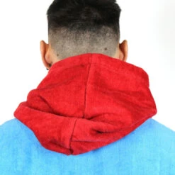 Poncho Howzit Rouge/bleu -JOBE Soldes poncho howzit rouge bleu 8