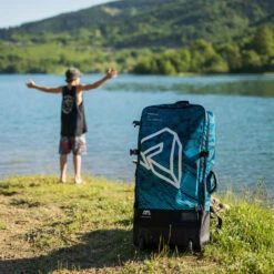 SAC A ROULLETTES AQUA MARINA BLUEBERRY -JOBE Soldes sac a roullettes aqua marina blueberry 3