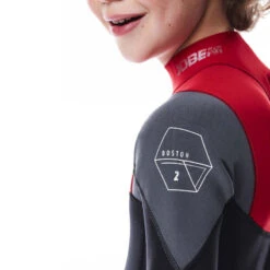 SHORTY JOBE BOSTON 2MM ENFANT BACKZIP ROUGE M -JOBE Soldes shorty jobe boston 2mm enfant backzip rouge m 3