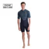 SHORTY JOBE PERTH 3/2MM BLEU FRONTZIP L -JOBE Soldes shorty jobe perth 3 2mm bleu frontzip l